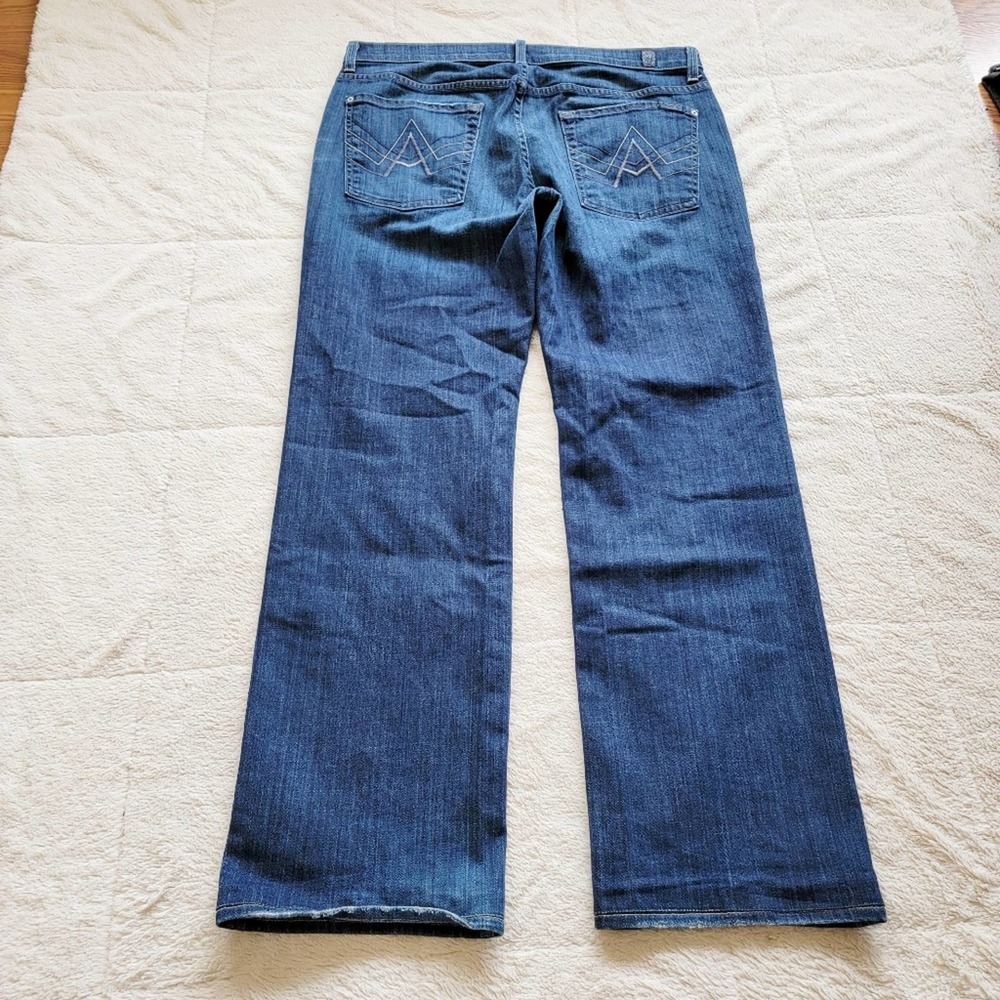 7famk Austyn 33x30 Relaxed Straight Leg Jeans - Picture 3 of 5